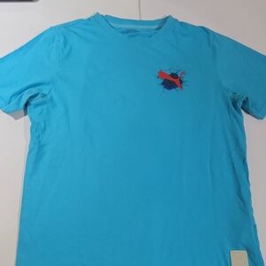 Puma Kool-Aid Special Edition Men's Aqua Tee with Red Logo